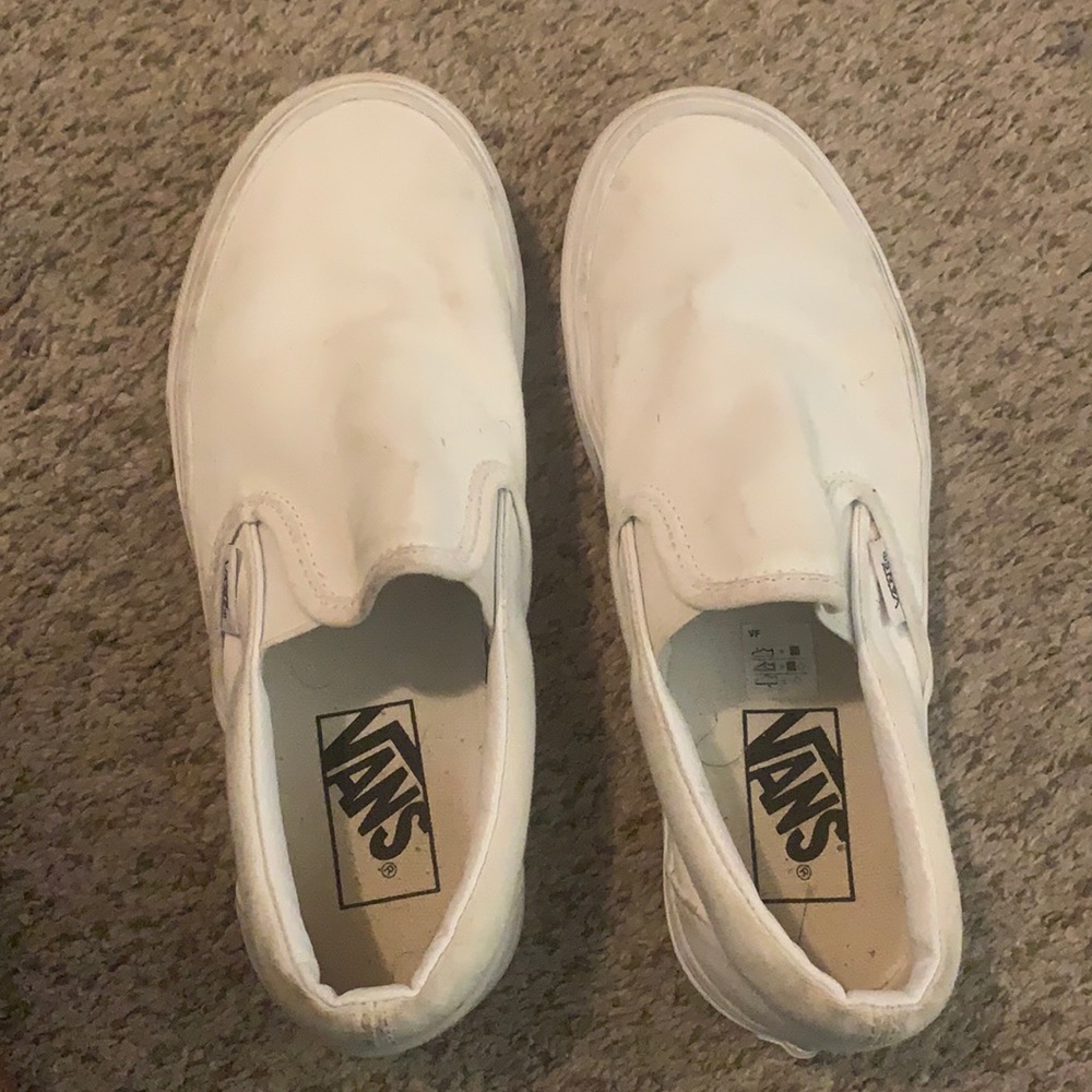 COPY - white slip on vans